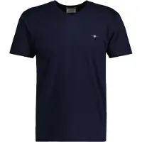 Gant for man. 2003186 Shield V-Neck T-shirt navy (M), Casual, Cotton, Short sleeve