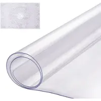 Vevor plastbordtrekk, 16 x 32 tommer 1,5 mm tykk gjennomsiktig bordbeskytter, rektangulær PVC-skrivebordsmatte, vanntett og enkel rengjøring skrivebordsunderlagsduk, til kontorkommode spisebord nattbo