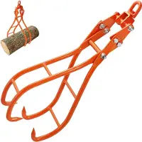 Vevor tømmerklokrok, 28 tommers 4-klo-klo for tømmerstang, svingbar ståltang for tømmerløfting, Eagle Claws-design med 2205 lbs/1000 kg lastekapasitet for traktorer, ATV-er, lastebiler, gaffeltrucker
