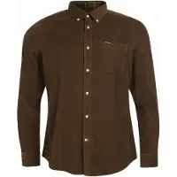 Barbour Ramsey Tailored Cord Shirt Men Brown 3XL