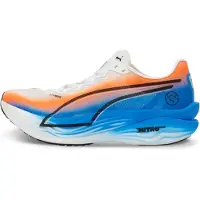 Puma Deviate NITRO Elite 3 Ekiden Running Shoes Women, Fitness, White/Heat Fire/Black, 41