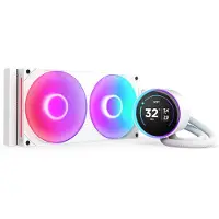 NZXT Kraken Elite 280 RGB V2 CPU-kjøler 2 x 140 mm, hvit RL-KR28E-W2
