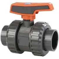 Cepex 57728 Pvc-u Ø40 Kuleventiler Standardserie Ptfe Fpm Løsningsmiddelkontakt Grønn Prikk