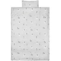 Vanilla Copenhagen Sengetøy - Junior - Tin Stick Man - Cozy Grey - - Junior - Sengetøy - Junior