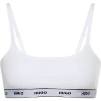HUGO for woman. 50545691 Set of 2 bras with logo white, black (XS), Homewear, Cotton