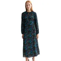 Scotch & Soda Wrap Key Hole Lang Ermet Midi-kjole