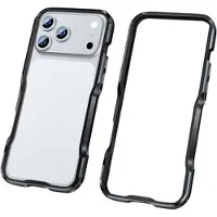 Luphie iPhone 17 Pro Max Safe Lock Metallstøtfanger - Svart