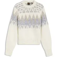 BOSS for woman. 50551269 Farombo jumper off-white (M), Casual, Wool