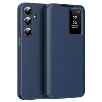 Mtp Products Samsung Galaxy A17 Smart Clear View Flip-etui med kortspor - Safir