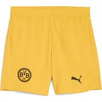 Puma Borussia Dortmund 25/26 Shorts Youth, Clothing, Black/Faster Yellow, 5-6Y