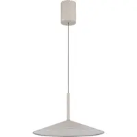 Globo LED-hengelampe Lampone, sandfarget, Ø 47 cm, metall, Soft-Lift