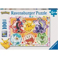 Ravensburger Puslespill - 100 Brikker - Pokémon - - OneSize - Puslespill