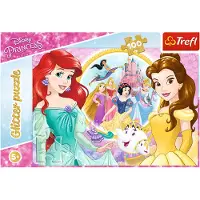 Disney Princess Puzzle - Princess - Glitter - Memories of Bella and Ariel (100 pieces) 2D Puslespill