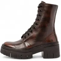 Art for woman. 1137513E6003_012 Leather Ankle Boots 1375 York brown (38), 3 to 5 cm, Zip, Casual