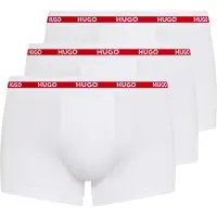 HUGO for man. 50492375 Pack 3 white Triplet Planet boxers (S), Homewear, Cotton