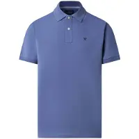 Hackett for man. HM5600093 Slim fit piqué polo blue (XL), Casual, Cotton, Short sleeve