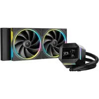 DeepCool LM240 CPU-vannkjøler, 240 mm radiator, 12 cm vifte, svart