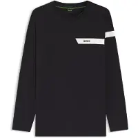 BOSS for man. 50568083 Navy Togn T-shirt (M), Casual, Cotton, Long sleeve