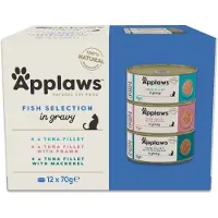 Applaws Sparepakke Cat i saus 48 x 70 g - Fiskeutvalg (3 varianter)