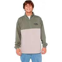 Rip Curl Heritage Oval 1/4 Zip Crew Fleecegenser grønn