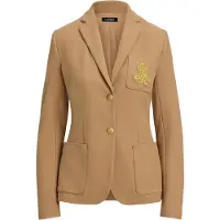Ralph Lauren for woman. 200797305018 Beige jacquard blazer with braided trim (XS), Casual, Cotton, Classic