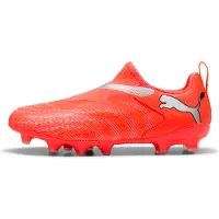 Puma FUTURE 9 MATCH Laceless FG/AG Football Boots Youth, Shoes, Glowing Red/White/Black, 33