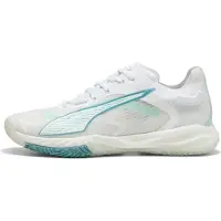 Puma Accelerate NITRO SQD 4 W+ Game On Handball Shoes Women, Shoes, White/Baltic Sea Blue/Fresh Water, 36