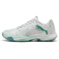 Puma Vantage NITRO W+ Game On Handball Shoes Women, Shoes, White/Baltic Sea Blue/Fresh Water, 37