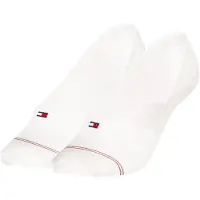 Tommy Hilfiger Fotball - 2-pack - Footie - Hvit - - 35/38 - Sokker