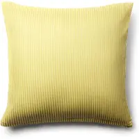 Borg Putetrekk 60x63 cm - egyptisk bomull - gule jacquardvevde striper
