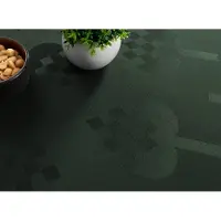Nordstrand Juleduk - 140x420 cm - Grønn med hjerter - Jacquardvevd bordduk - Eksklusiv duk