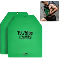Vevor vektvestplater, 19,75 lb par, vektplater i premium stål, konturert ergonomisk passform – WOD-er, ekstra vekt for vektvester, for styrketrening, løping, fitness, tunge treningsøkter