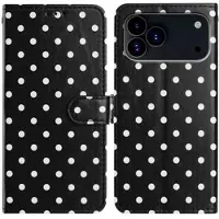 Mtp Products iPhone 17 Pro Max lommebokveske med prikkmønster - svart