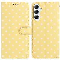 Mtp Products Samsung Galaxy A17/A26 lommebokveske med prikkmønster - gul