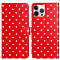 Mtp Products iPhone 16 Pro lommebokveske med prikkmønster - rød