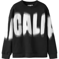 Name it Collegegenser - NkmTroy - Black - - 6 år (116) - Collegegenser