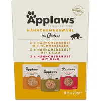 Applaws Sparepakke Pouch i gelé Mix 48 x 70 g - Utvalg med kylling