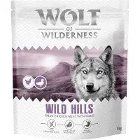 Wolf of Wilderness Adult "Wild Hills" And - Kornfri - Sparepakke: 4 x 1 kg Ny oppskrift