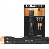 Duracell Aluminium LED-lommelykt med zoomfunksjon - 150lm