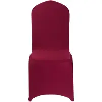 Vevor 50 stk. burgunderfargede stoltrekk, polyester spandex stoltrekk, stretchtrekk til bryllupsfest, spisestue, bankett, flate stoltrekk, passer til stolmål opptil 20,08 x 17,72 x 37,4 tommer