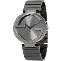 Gucci YA133210 Interlocking grå urskive herreklokke
