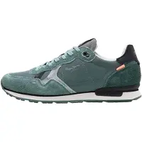 Pepe Jeans for man. PMS400005 Brit Flyer green shoes (43), Flat, Laces, Casual