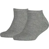 Tommy Hilfiger Ankelsokker - 2-pack - Sneaker - Grå Melert - - 35/38 - Sokker