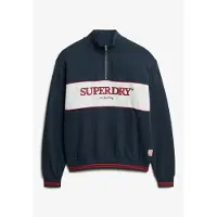 Superdry Country Club Loose Halv Glidelås Genser