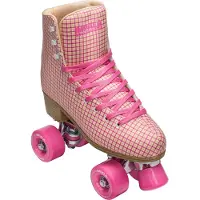 Impala Rulleskøyter - Quad Skate - Rosa Tartan - - 37 - Rulleskøyter