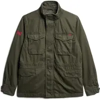 Superdry for man. M5011946A Military jacket Rookie green (S), Casual, Cotton