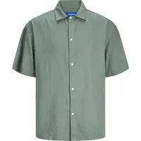 Jack & Jones Faro Linen Oversized Kortarmet Skjorte
