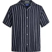 Jack & Jones Noto Stripe Resort Kortarmet Skjorte