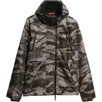 Superdry for man. M5012100A Hooded windbreaker jacket Mountain grey (L), Casual, Camouflage, Recycled Polister, Sustainable