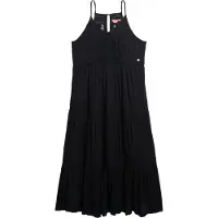 Superdry for woman. W8011908A Ibiza dress black (L), Casual, Viscose, Sleeveless / Straps